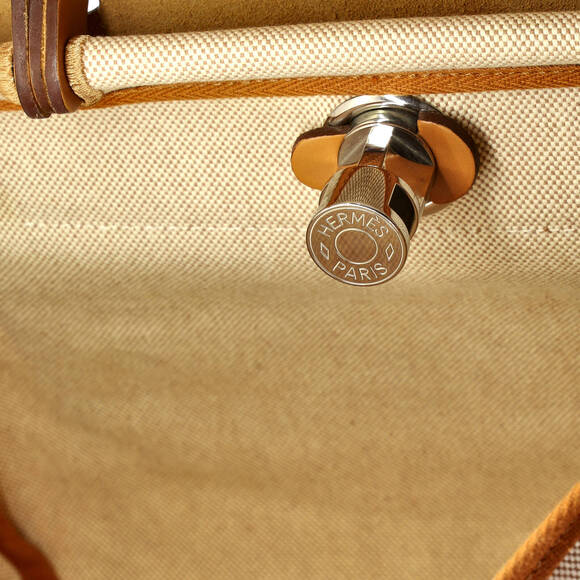 Hermes 31 Herbag Zip Pegase Pop Toile and Leather - Picture 7 of 8